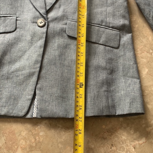 J Crew Blue Blazer Size 2 linen blend - Picture 11 of 13